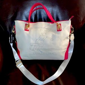 Bellboy style tote weekender crossbody bag